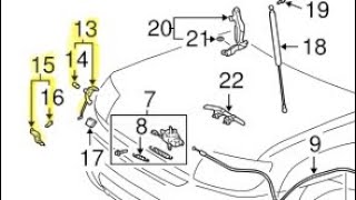 20032009 4Runner Hood Latch installed on an aftermarket hood 5354060010 [upl. by Okiron]