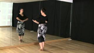 Técnica de baile flamenco nivel básico Ejercicio de caballito [upl. by Dammahum]