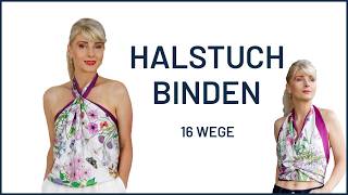 Halstuch amp Schal binden  16 Fashion Hack amp Scarf Tutorial scarfstyle [upl. by Ecital493]