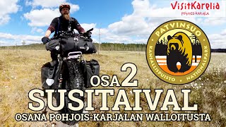 PohjoisKarjala  Susitaival  Osa 2  Kaunisjärvi  Patvinsuon kansallispuisto  Bikepacking 4K [upl. by Sivrahc832]