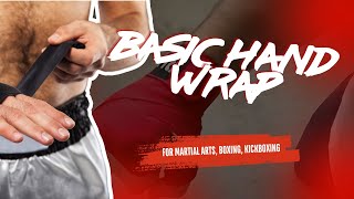 Basic Hand Wrap Technique for Martial Arts Kickboxing and Boxing [upl. by Collimore]