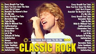 Top 100 Best Classic Rock Songs Of All Time 🔥 Queen Nirvana Scorpions Aerosmith ACDC Bon Jovi [upl. by Karilynn]