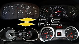 Clio RS  ACCELERATION Battle  mk2 vs mk3 vs mk4 [upl. by Enayr922]