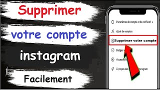 comment supprimer un compte instagram définitivement sur votre phoneamp supprimer son compte instagram [upl. by Akimert]