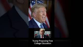 Trump Proposing to Offer Free Online College Education  No More Student Debt [upl. by Ayatnwahs]