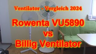 Ventilator Vergleich 2024 Rowenta VU5890 vs Easyhome [upl. by Dyrraj]