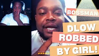 boss man dlow REACTS TO GETTING ROBBED [upl. by Aziza]