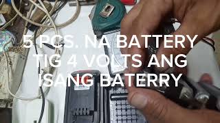 PART1 NG PAG TEST NG CHARGEABLE BATTERY GAMIT ANG ANALOG MULTI TESTER [upl. by Bagley154]