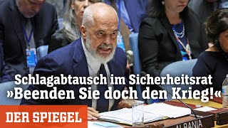 Schlagabtausch im UnoSicherheitsrat »Beenden Sie doch den Krieg«  DER SPIEGEL [upl. by Blayze]