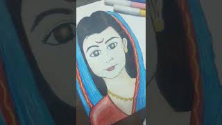 I draw Savitribai Phule 🌼✨ art  short [upl. by Mcgurn588]