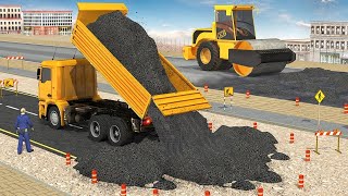 Excavator Simulator Construction Road Builder  Android Gameplay [upl. by Vastah]