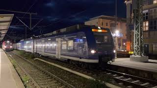 426 039 Bodensee Oberschwaben Bahn blau RB91 Doppeltraktion Friedrichshafen Stadt zum Hafen Bahnhof [upl. by Adaran633]