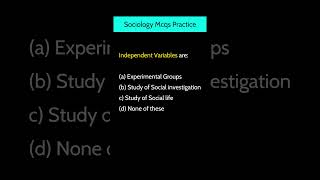 Sociology Mcqs learningimpact sociologist socialclass [upl. by Thorwald373]