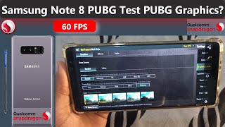 Samsung Note 8 PUBG Test [upl. by Necyrb]