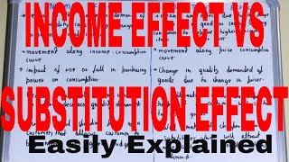 Income Effect vs Substitution EffectDifference between income effect and substitution effect [upl. by Tearle632]