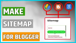 How To Make Sitemap For Blogger Website  Sitemap For Blogger Site [upl. by Hoj]