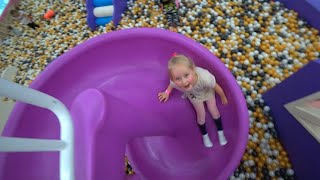 Ball Pool and Sliding Slide  Kids Playtime with Yaroslava  Fun Childrens Video [upl. by Reidid992]