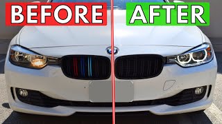 How to Install BMW Headlights Upgrade  F30 Projector LED  328i [upl. by Trust]