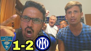 RICOVERO IMMEDIATO LecceInter 12 LIVE REACTION TIFOSI INTERISTI HD [upl. by Margarita]