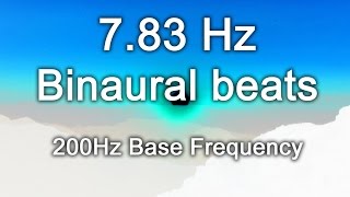 783Hz Schumann Earth Resonance 8 Hours Theta Binaural Beats 200Hz Base Frequency [upl. by Ing]