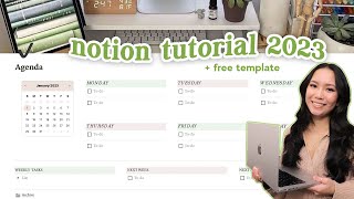 how to use notion 🖥💡 notion 2023 tourtutorial  free template [upl. by Aidnac]