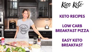 Keto Recipes  Low Carb Breakfast Pizza  Easy Keto Breakfast [upl. by Aramois]