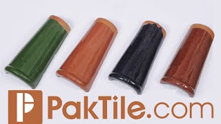 Glazed Khaprail Clay Roof Tiles Size Rates in Pakistan glazed color khaprail tiles design islamabad [upl. by Nerot]