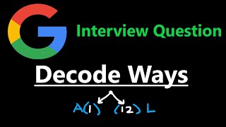 Decode Ways  Dynamic Programming  Leetcode 91  Python [upl. by Housum]