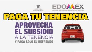 PAGO DE TENENCIA DE MOTO O CARRO ESTADO DE MÉXICO 2022  TRÁMITES  FÁCIL Y RÁPIDO  MASSIOSARE [upl. by Aufmann551]