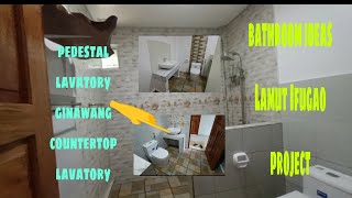 Cr and bathroom ideas Lamut Ifugao Province project  pedestal lavatory ginawang countertop lavatory [upl. by Ysus]