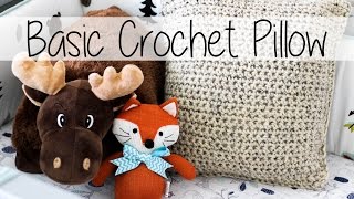 Basic Crochet Pillow  the easiest ever  Sewrella [upl. by Wiley]