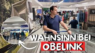 Am FEIERTAG zu OBELINK  Absoluter WAHNSINN 🤯 Shoppingtour im größten Campingshop [upl. by Haidebej]