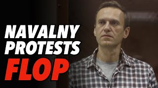 Derisory Turnout At Navalny Protests Despite Massive Media Attention [upl. by Wharton]