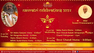 Sharad Navratri 2024 Celebration Day 3  Nav Chandi Homa  Triveni Ashram Pune  The Art Of Living [upl. by Hsirap]