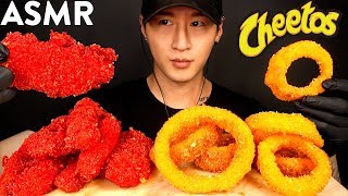 ASMR CHEETOS CHICKEN TENDERS amp ONION RINGS MUKBANG No Talking COOKING amp EATING SOUNDS [upl. by Allx]