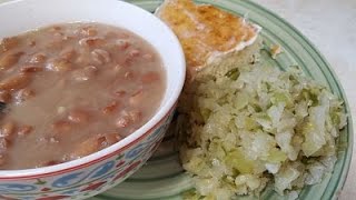 Pinto Beans Fried Cabbage And Corn Bread Cook With Me [upl. by Adnale]