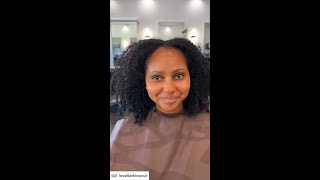 Watch this Brazilian Blowout Transformation on Curly Hair [upl. by Faydra]