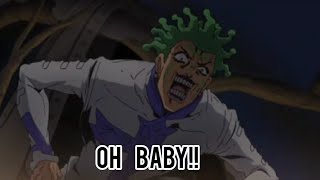 Cioccolata says OH BABY amp tells giorno he is pretty  laugh  Jojos Bizzare Adventure English Dub [upl. by Ellerrehs]