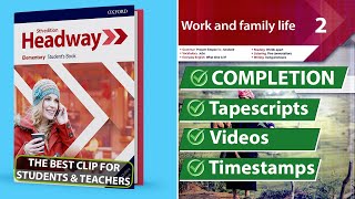 New Headway Elementary 5th Edition  Unit 2 Work and Family Life  Students Book [upl. by Maher]