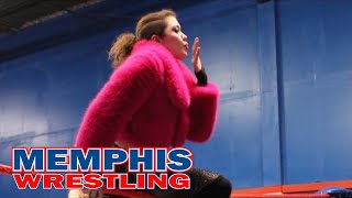 Diana Taylor vs Nixi XS  MEMPHIS WRESTLING [upl. by Dorrej]