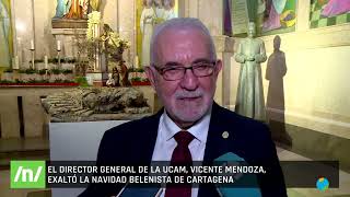 2122024 Vicente Mendoza ha sido el encargado de anunciar la Navidad en Cartagena [upl. by Rustice113]