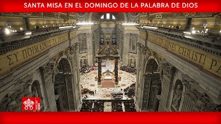 21 de enero de 2024 Santa Misa en el Domingo de la Palabra de Dios  Papa Francisco [upl. by Nuj]