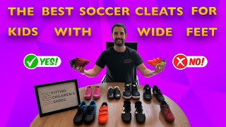 Best Soccer Cleats for Kids with Wide Feet  Round ToeBoxes and Extra Depth to Fit High Insteps [upl. by Dagna396]