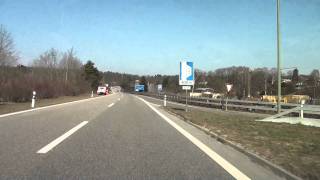 From Regensdorf to Oberglatt Autobahn A1A4A50A51A52 Switzerland 032011 1080p HD [upl. by Elaval]