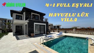 🔥DİDİMDE 🔥 YERDEN ISITMALI HAVUZLU LÜX 41 EŞYALI 400m² ARSALI 🏡VİLLA [upl. by Bollen]