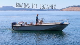 Boating For Beginners  How to drive a boat  Quick and Easy [upl. by Rebm]