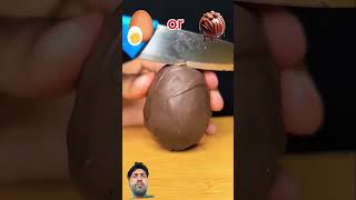 Egg egg chocolate experiment food lifehacks viralshort youtubeshorts trending [upl. by Eiveneg658]