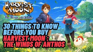 30 Things to Know Before You Buy Harvest Moon The Winds of Anthos [upl. by Main402]