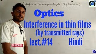 interference in thin film by transmitted light rays [upl. by Nyloj]