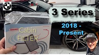 Cabin Air Filter Replacement  BMW 3 Series [upl. by Warp]